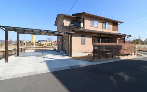 倉敷市｜自然素材の心地よい外構