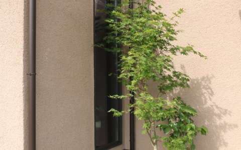倉敷市｜自然素材の心地よい外構