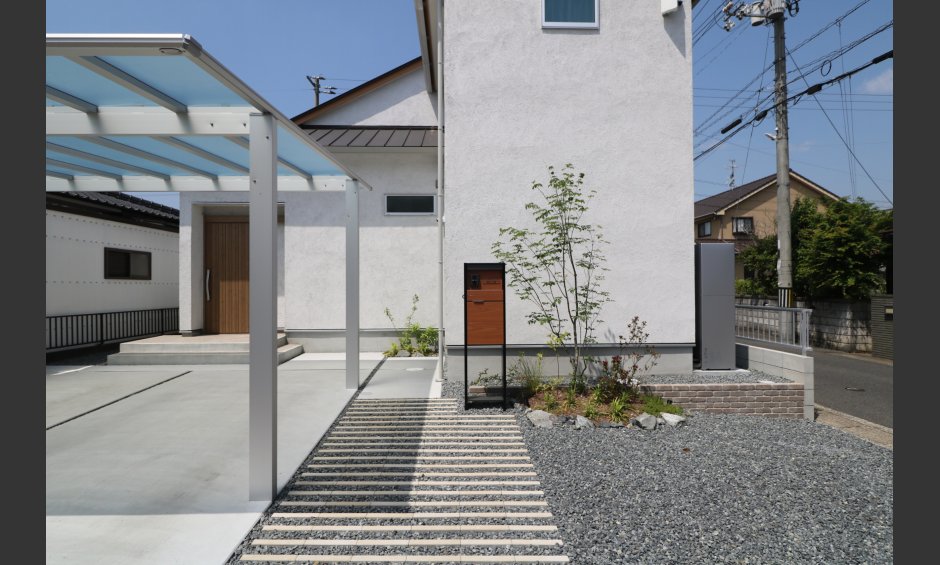 倉敷市｜シンプルボーダーアプローチ