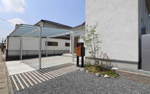 倉敷市｜シンプルボーダーアプローチ