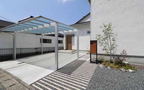 倉敷市｜シンプルボーダーアプローチ