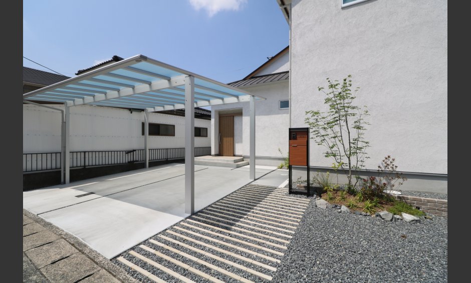 倉敷市｜シンプルボーダーアプローチ
