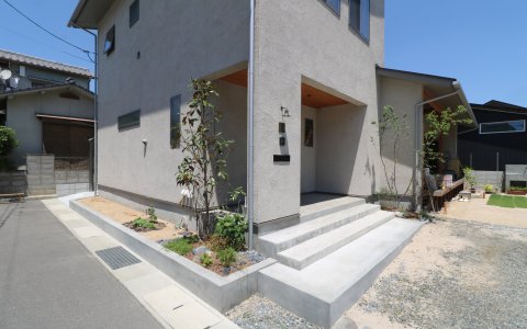岡山市｜暮らし彩るモルタルガーデンシンク
