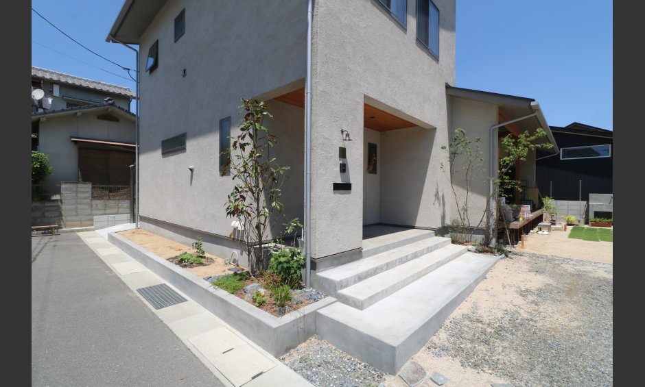 岡山市｜暮らし彩るモルタルガーデンシンク
