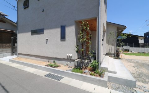 岡山市｜暮らし彩るモルタルガーデンシンク
