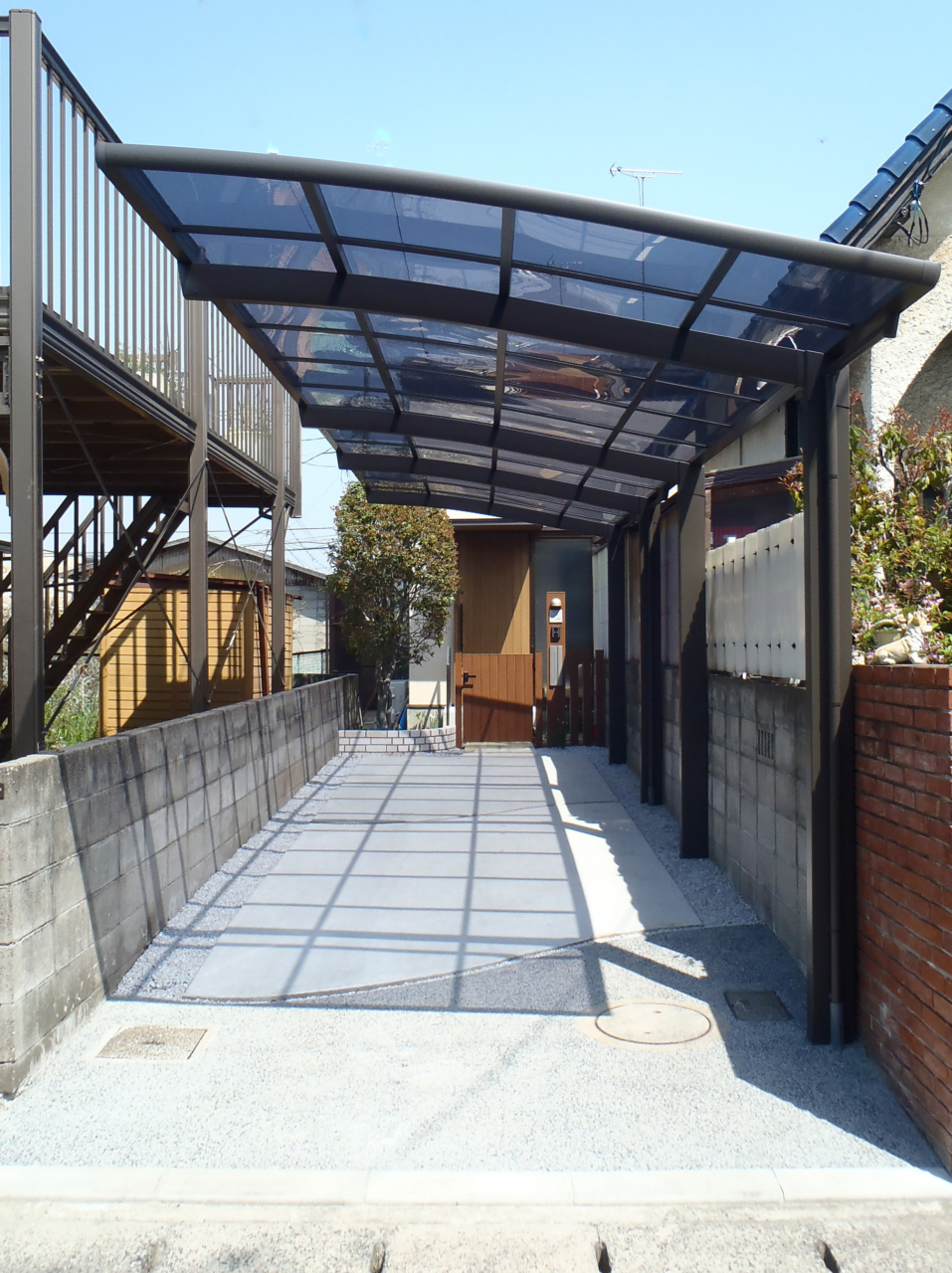 倉敷市｜植栽と調和させた門周りリフォーム