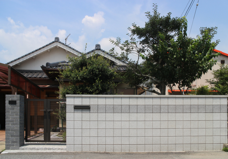 倉敷市｜門周り和モダンリフォーム外構