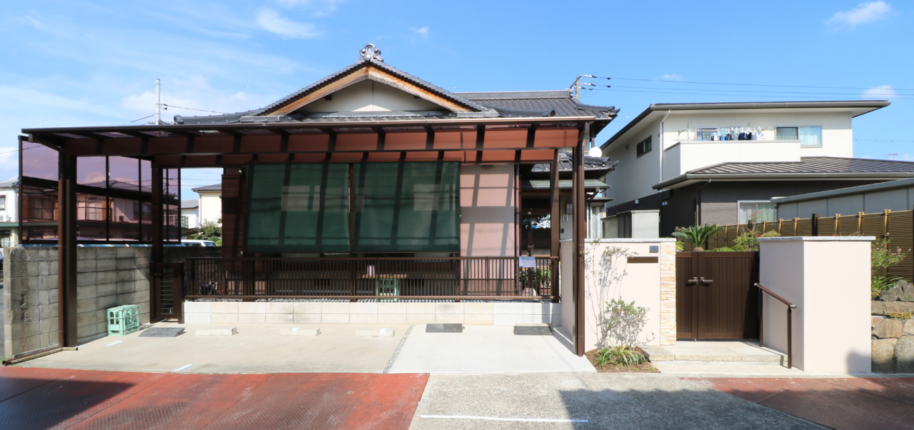 倉敷市｜和風住宅のリフォームエクステリア
