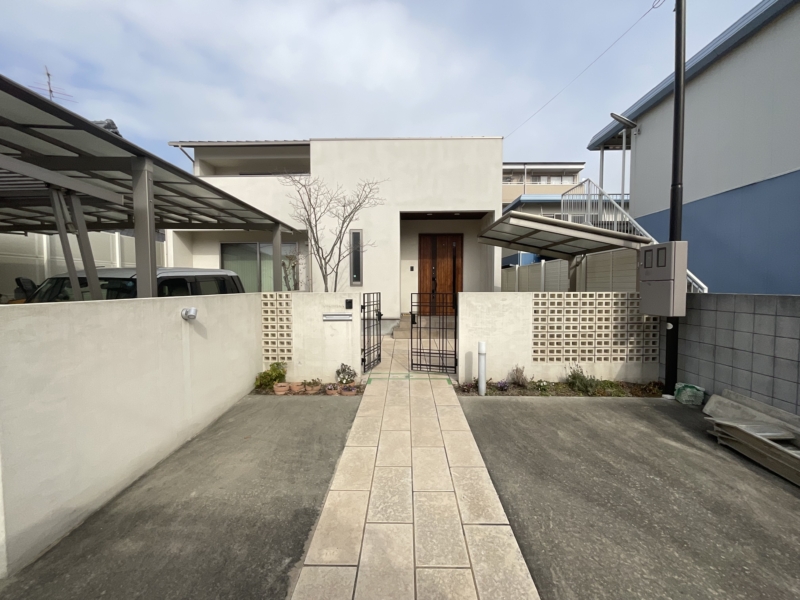 岡山市｜門周りリフォームドライガーデン