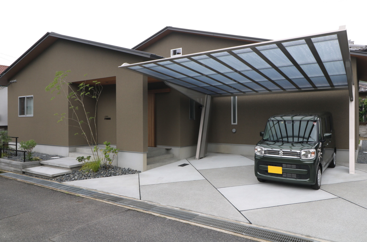 玉野市｜植栽とマイポート7デザイン