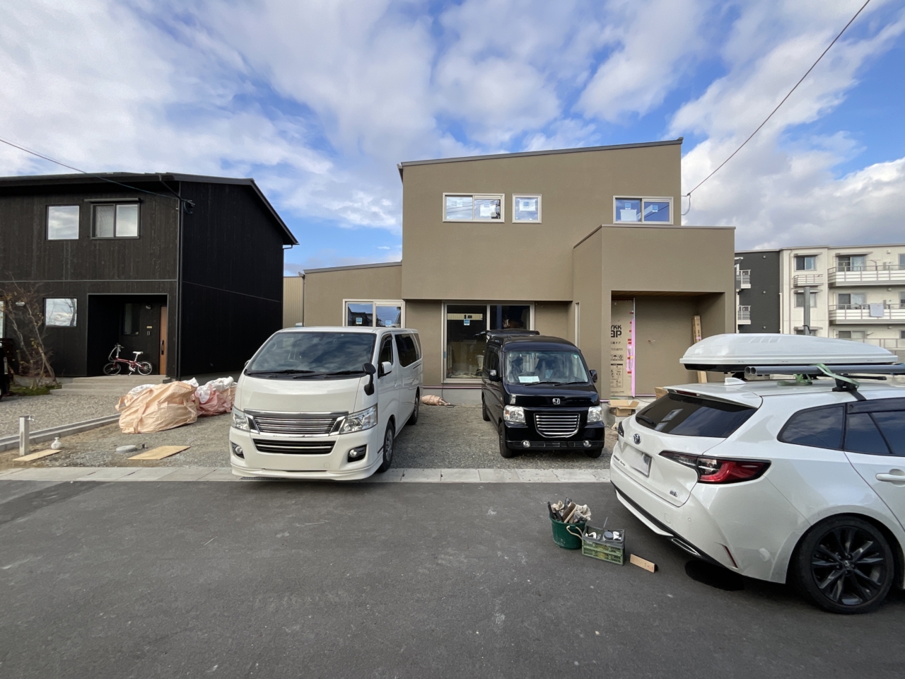 総社市の外構施工前の様子