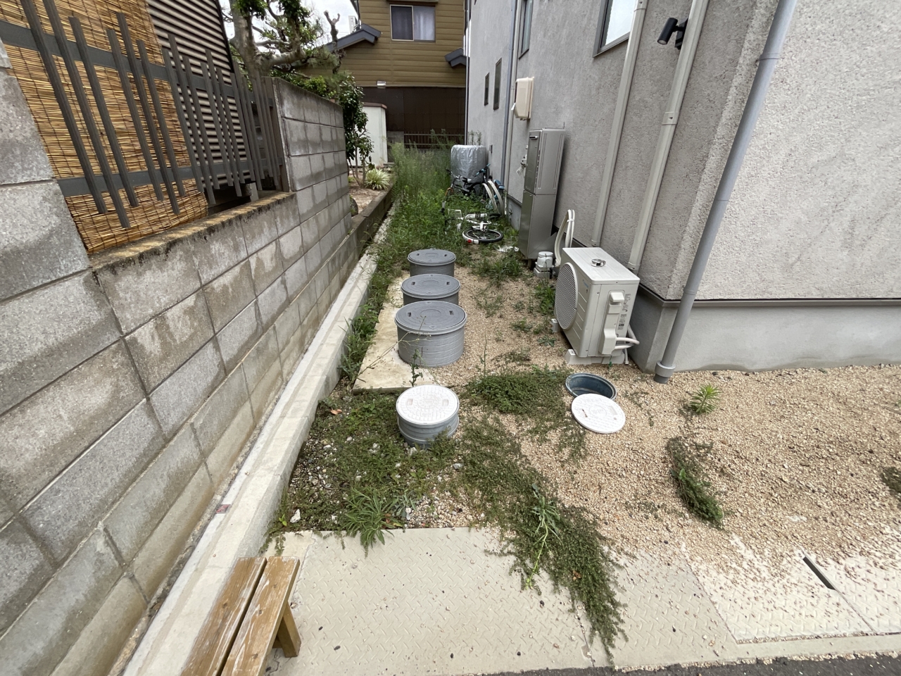 施工前の庭の様子