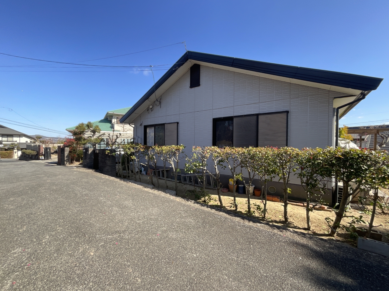 倉敷市 施工前 生垣