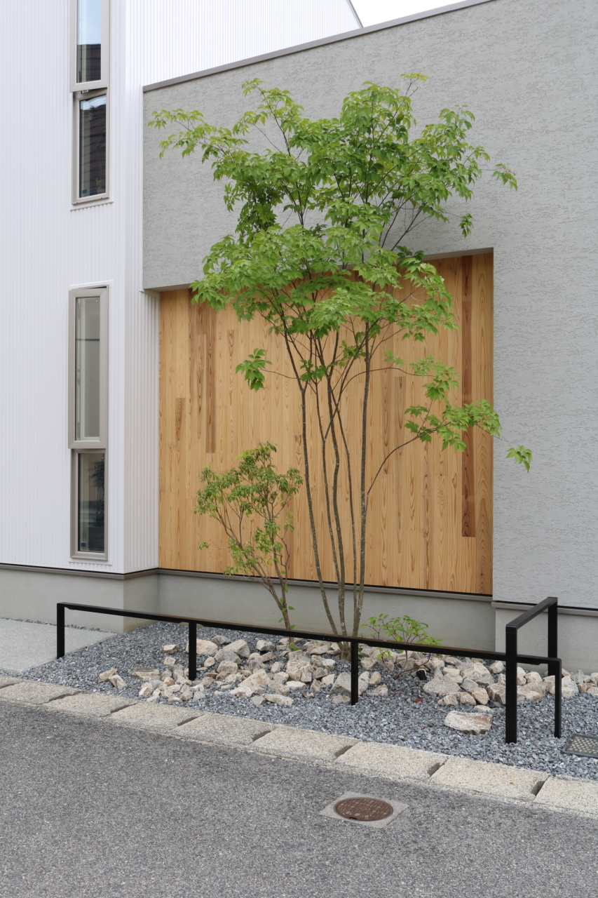 岡山市｜ライン照明と美しいアオダモ